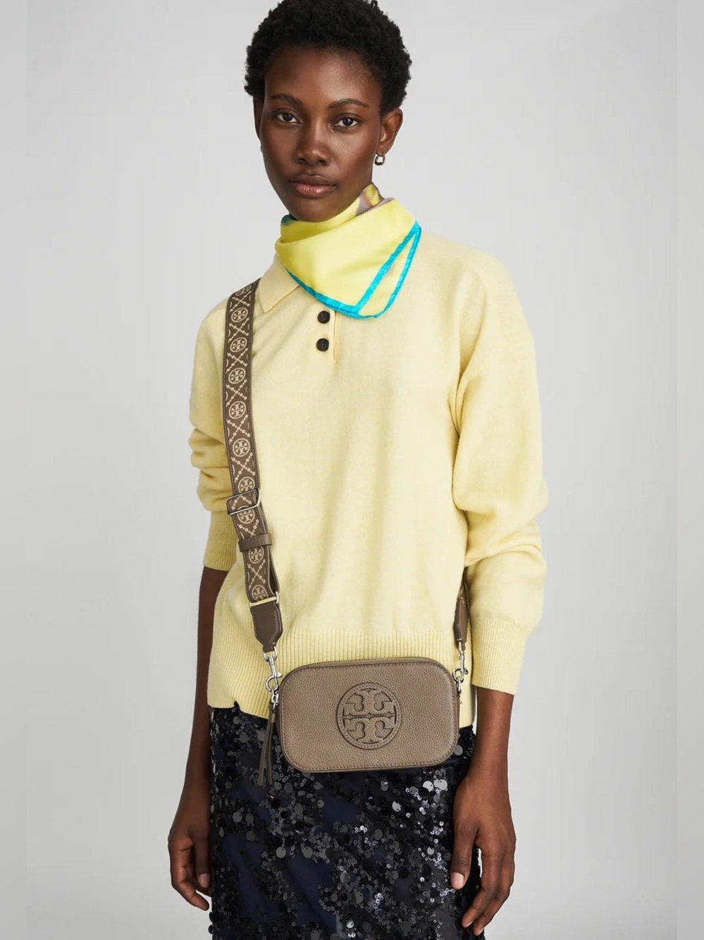 ✨ NWT ✨Tory Burch Mini Miller Crossbody in Wild mushroom
